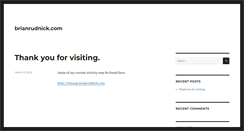 Desktop Screenshot of brianrudnick.com